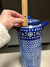 Load image into Gallery viewer, Canister, Pre-owned 14&quot; with Lid - Dots and Diamonds
