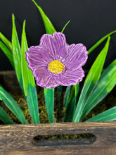 Load image into Gallery viewer, Flower, 1 Pc. - Large Hibiscus on 11” Wire Stem - Purple
