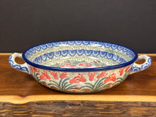 Load image into Gallery viewer, Baker, Round w/ Handles 6.75&quot; - Crimson Bells

