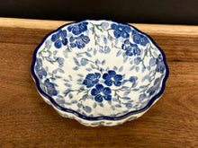 Load image into Gallery viewer, Bowl, Scalloped 4.5" - Timeless Blue
