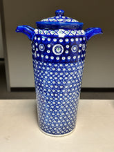 Load image into Gallery viewer, Canister, Pre-owned 14&quot; with Lid - Dots and Diamonds
