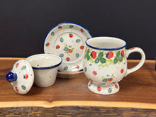 Load image into Gallery viewer, Mug, Tea w/Infuser - Strawberry Field
