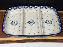Load image into Gallery viewer, Dish, Divided 9.5&quot; x 13.25&quot; - White Poppy
