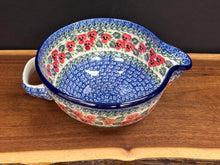 Load image into Gallery viewer, Bowl, Batter 1 Qt. - Red Pansy
