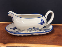 Load image into Gallery viewer, Gravy Boat - Butterfly on White
