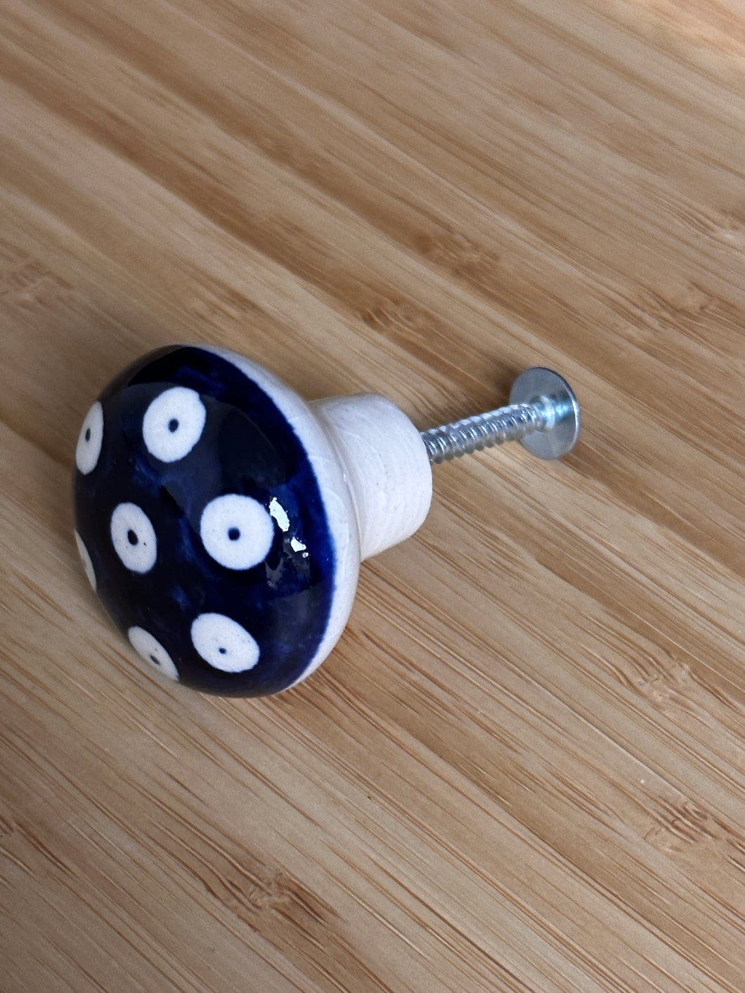 Cabinet Knobs - Peacock Dots