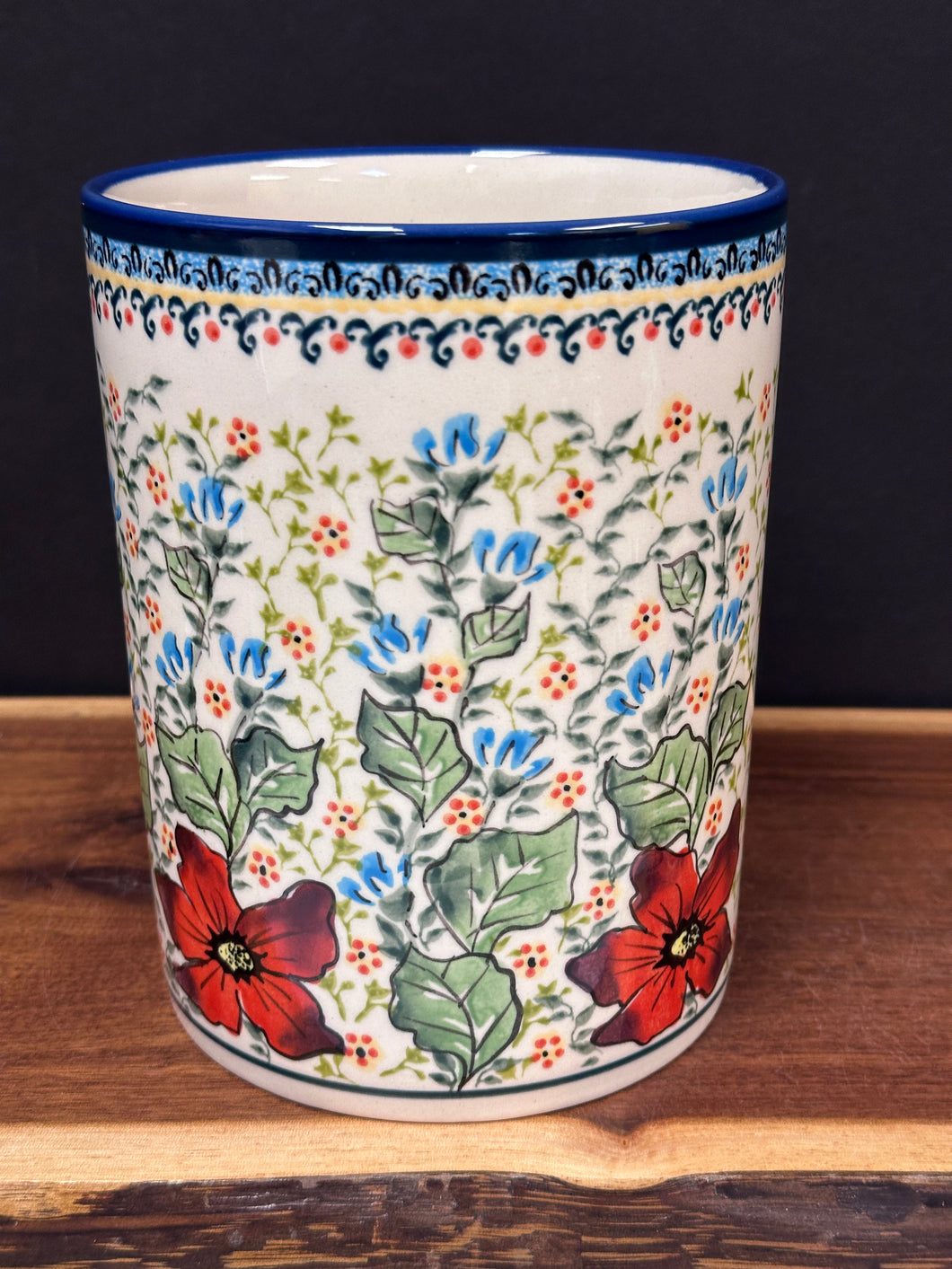 Utensil Holder, 7” - Amaryllis by Morning