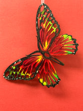 Load image into Gallery viewer, Ornament, Wooden from Prague - Butterfly Red
