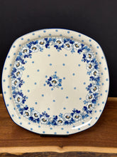 Load image into Gallery viewer, Platter, Square 11.75” - White Poppy
