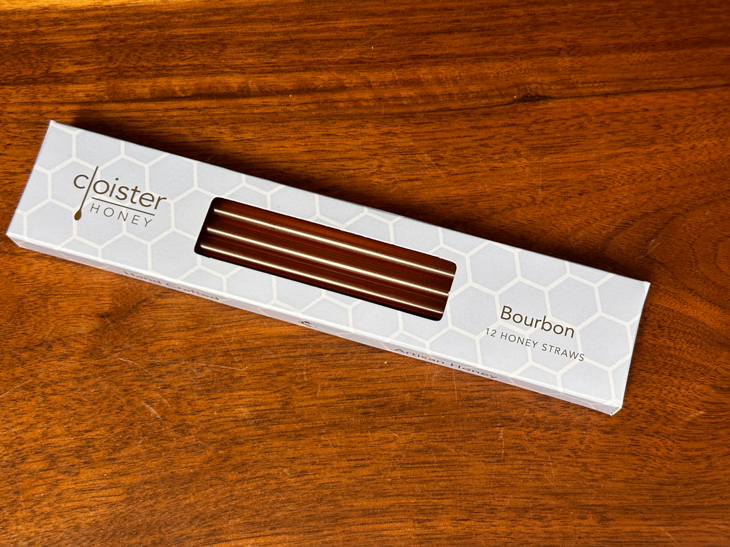 Honey Straws, Box of 12 - Bourbon
