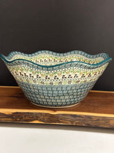 Load image into Gallery viewer, Bowl, Wavy Edge, Large, 12&quot; - Mint Chip
