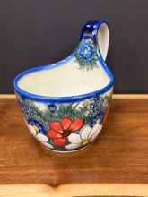 Load image into Gallery viewer, Bowl, Loop Handle Soup - Red &amp; White Poppy
