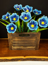 Load image into Gallery viewer, Flower, 1 Pc. - Large Hibiscus on 11” Wire Stem - Two-Tone Light Blue
