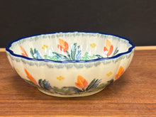 Load image into Gallery viewer, Bowl, Scalloped 4.5" - Signs of Spring

