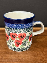 Load image into Gallery viewer, Espresso Mug, 4 oz - Red Pansy
