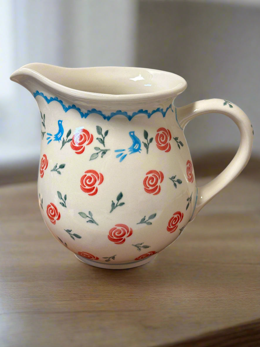 Pitcher, Pre-owned Roses w/Blue Bird