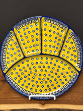 Load image into Gallery viewer, Platter, Divided 10.25” Round - Sunburst
