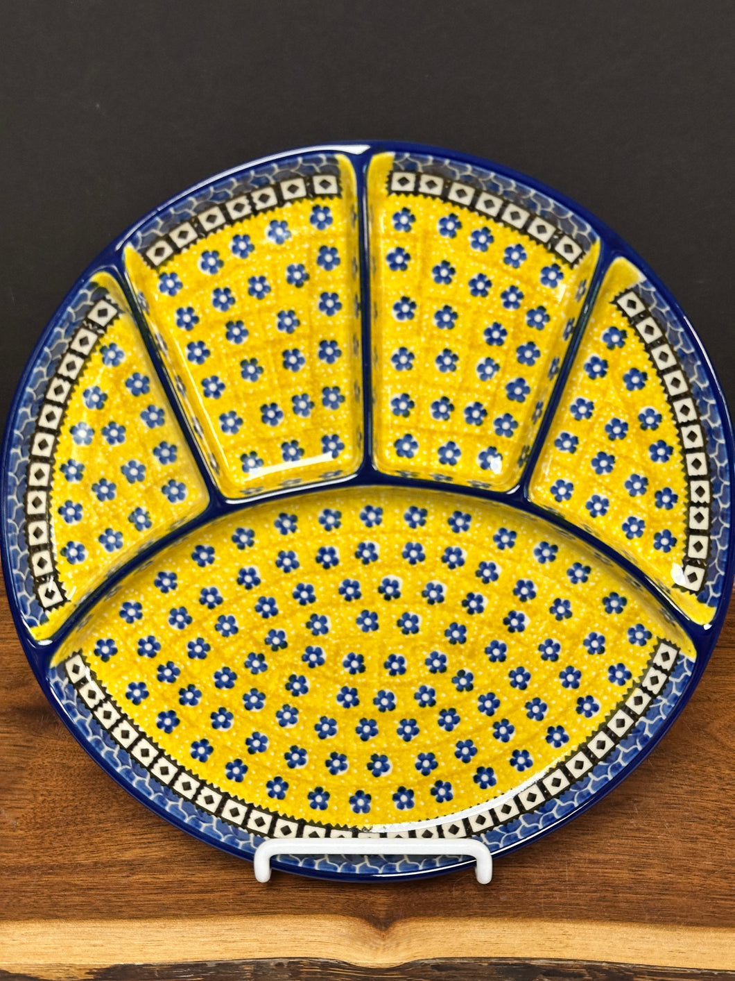 Platter, Divided 10.25” Round - Sunburst