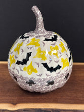 Load image into Gallery viewer, Jack O&#39; Lantern Pumpkin, Medium - Bats &amp; Ghosts
