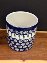 Load image into Gallery viewer, Wine Crock/ Utensil Holder 5.5" - Peacock
