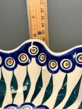 Load image into Gallery viewer, Bowl, Pedestal Pre-owned - Peacock
