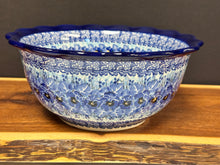 Load image into Gallery viewer, Bowl, Ruffled Edge 9.5” - U3639 Watercolor Blue
