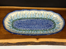 Load image into Gallery viewer, Platter, Oval Scalloped Edge - Virginia Blue Bells
