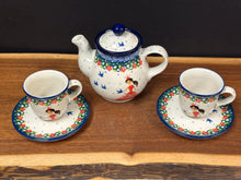 Load image into Gallery viewer, Tea Set Includes 12 oz Teapot Plus Two 2 oz Teacups &amp; 2 Saucers - Fairytale
