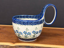 Load image into Gallery viewer, Bowl, Loop Handle Soup - Blue Spring Daisy

