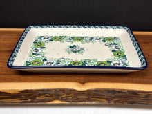 Load image into Gallery viewer, Platter, Rectangular 9.5&quot; - Green Poppy
