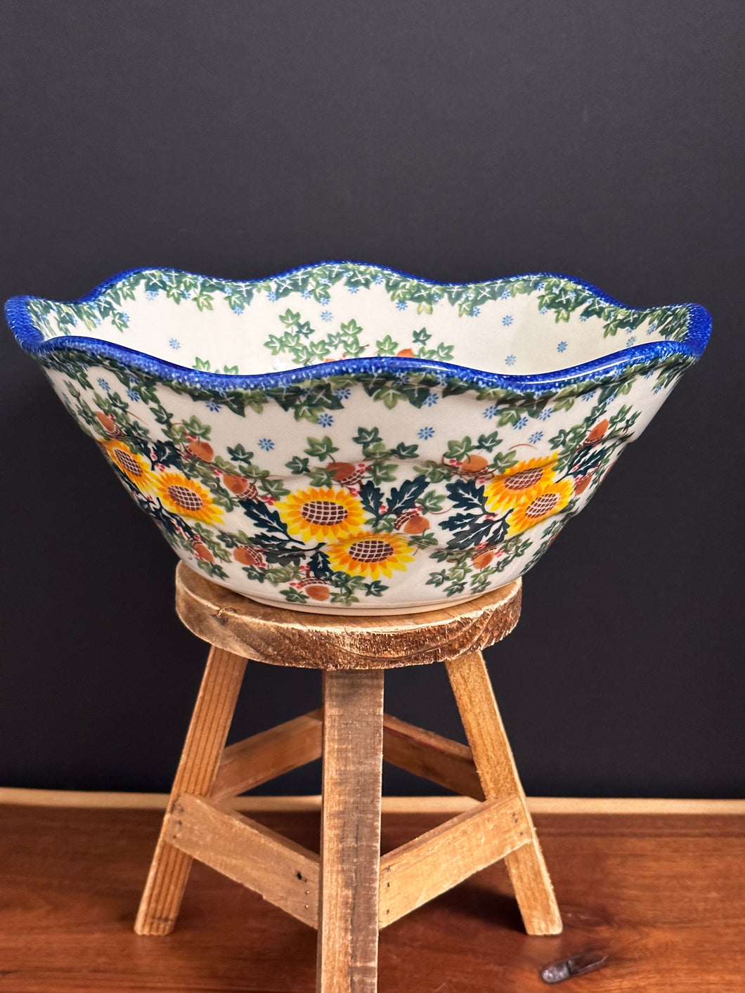 Bowl, Viki Wavy Edge - Sunflower Autumn