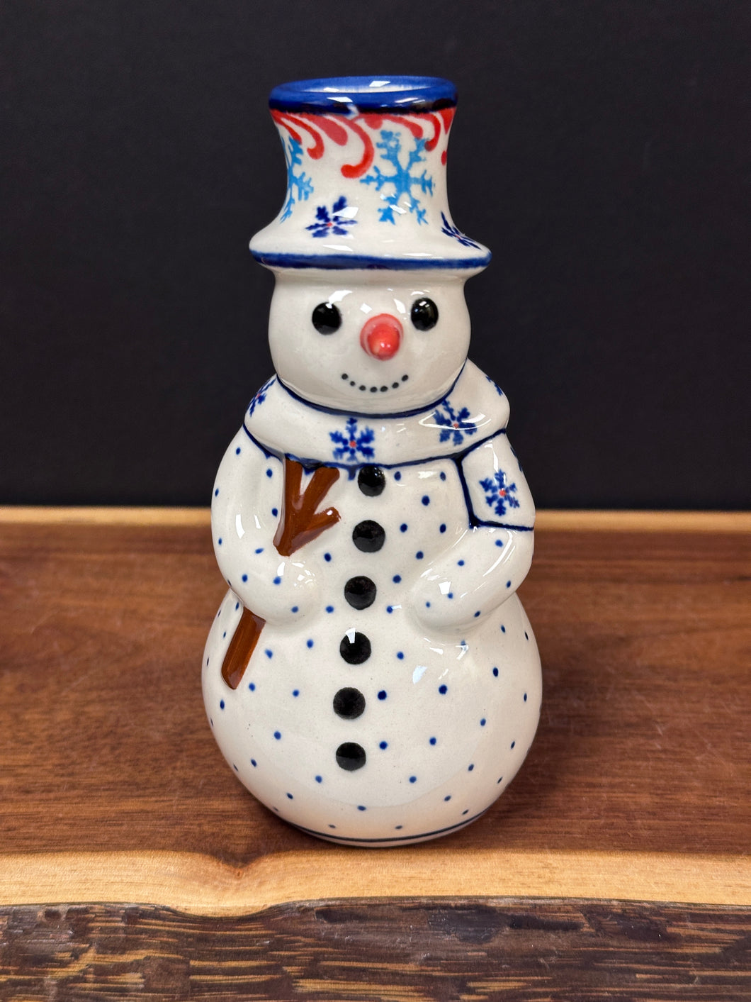 Snowman, Candle Holder - Candy Cane Lane