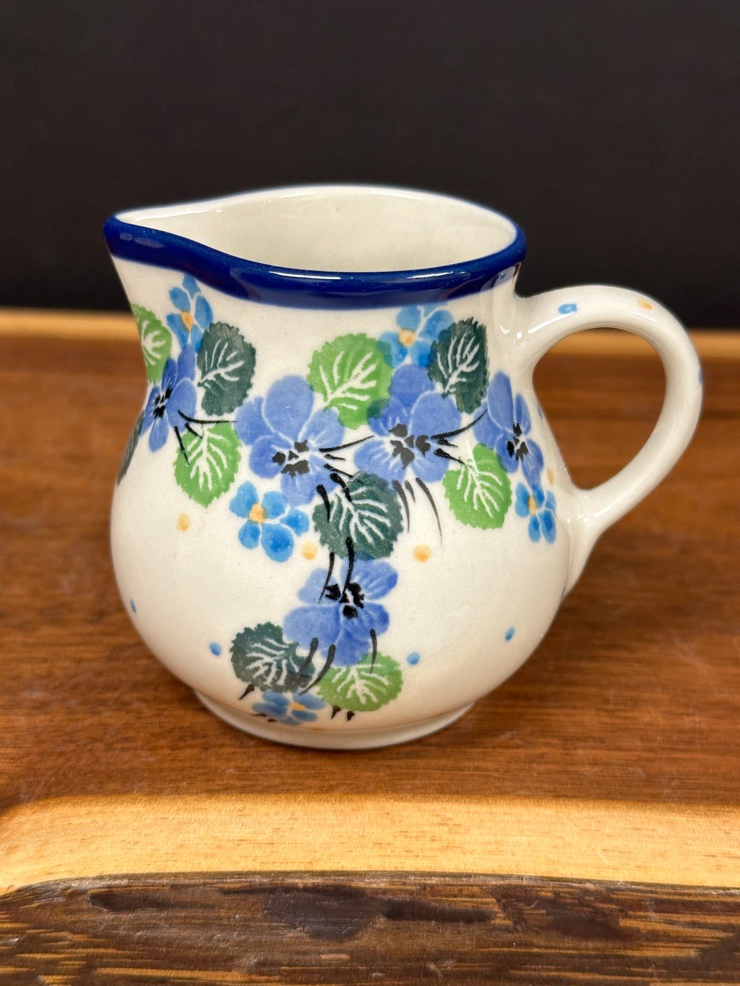 Creamer, 6 oz - Spring Viola