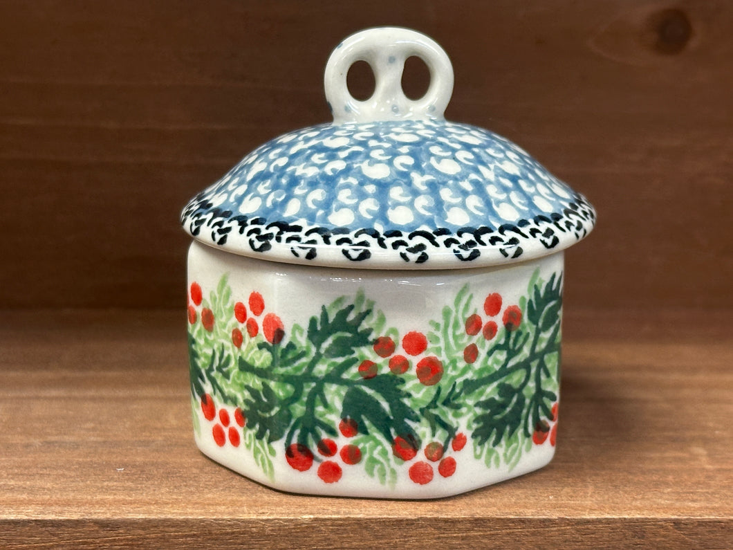 Ring, Trinket Box - Holly Berry