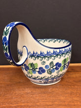 Load image into Gallery viewer, Bowl, Loop Handle Soup - Blue Berries
