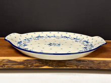 Load image into Gallery viewer, Platter, Round w/ Handles, 11.75&quot; - White Poppy
