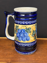 Load image into Gallery viewer, Beer Stein 28 oz. - Tuscan Grapes
