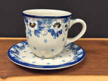 Load image into Gallery viewer, Tea Cup &amp; Saucer, 8oz - White Poppy
