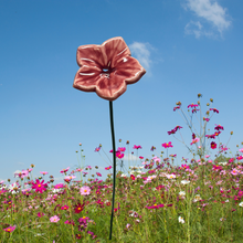 Load image into Gallery viewer, Flower, 1 Pc. - Small Mirabilis on 8” Wire Stem - Mauve
