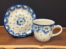 Load image into Gallery viewer, Tea Cup &amp; Saucer, 8oz - White Poppy
