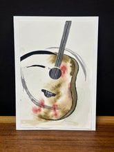 Load image into Gallery viewer, Hand-painted Greeting Card - Guitar
