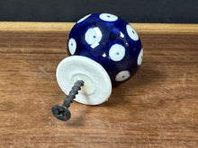 Load image into Gallery viewer, Cabinet Knobs, Ball Shape - Peacock Dots w/ Painted Undersides
