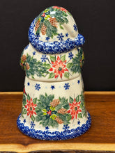 Load image into Gallery viewer, Father Christmas Lidded Jar, Large - Cardinal on Garland
