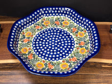 Load image into Gallery viewer, Platter, Serving Bowl - Clover Shaped - Pumpkins &amp; Sunflowers
