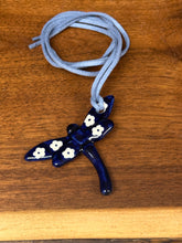 Load image into Gallery viewer, Necklace, Dragonfly - Flowers - Slate Necklace
