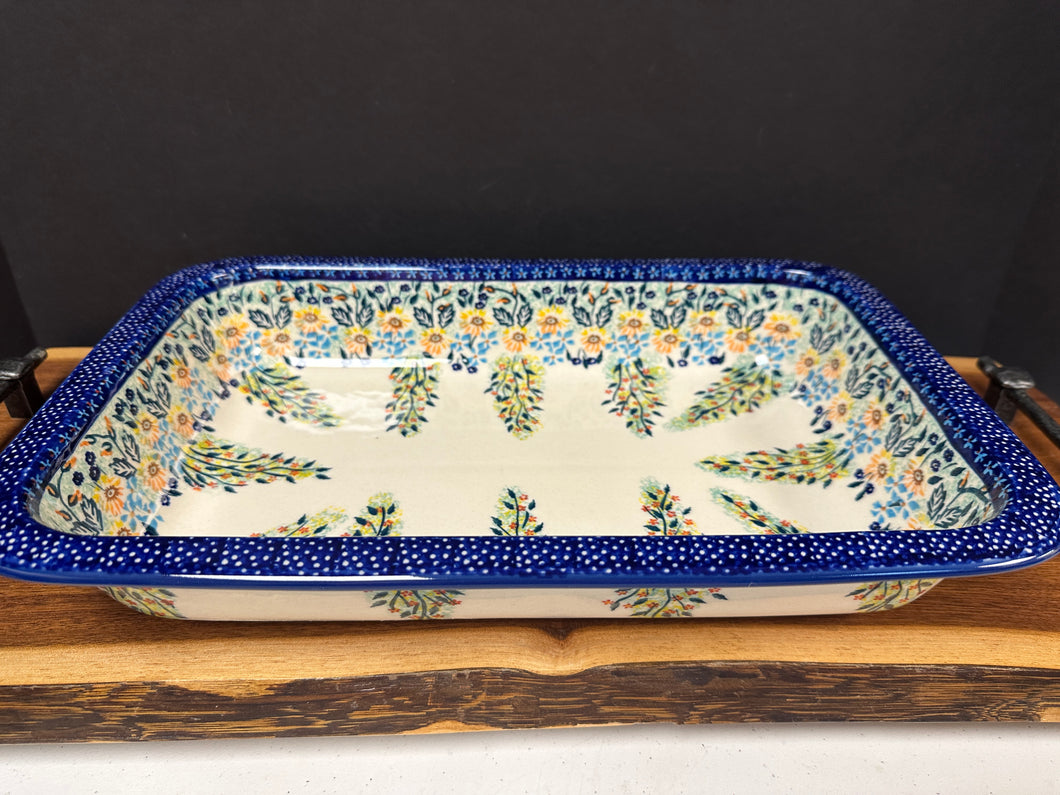 Baker, Rectangular Casserole - Draped in Gold