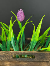 Load image into Gallery viewer, Flower, 1 Pc. - Tulip on 8” Wire Stem - Solid Purple
