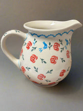 Load image into Gallery viewer, Pitcher, Pre-owned Roses w/Blue Bird
