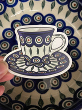 Load image into Gallery viewer, Sticker by Birdy, Peacock Teacup
