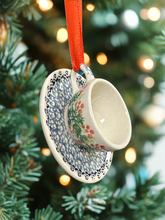 Load image into Gallery viewer, Ornament, Teacup - Holly Berry
